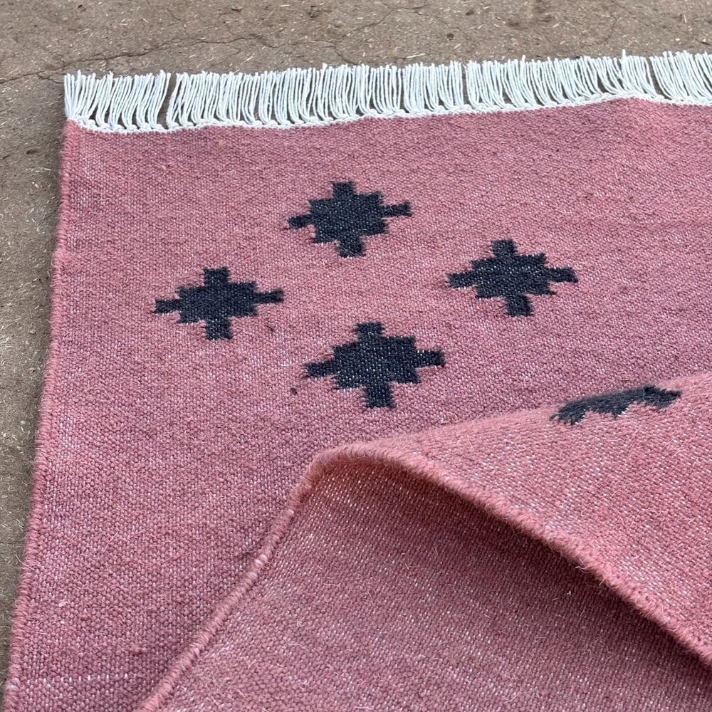 Handmade Multicolor Wool Dhurrie Vintage For Home